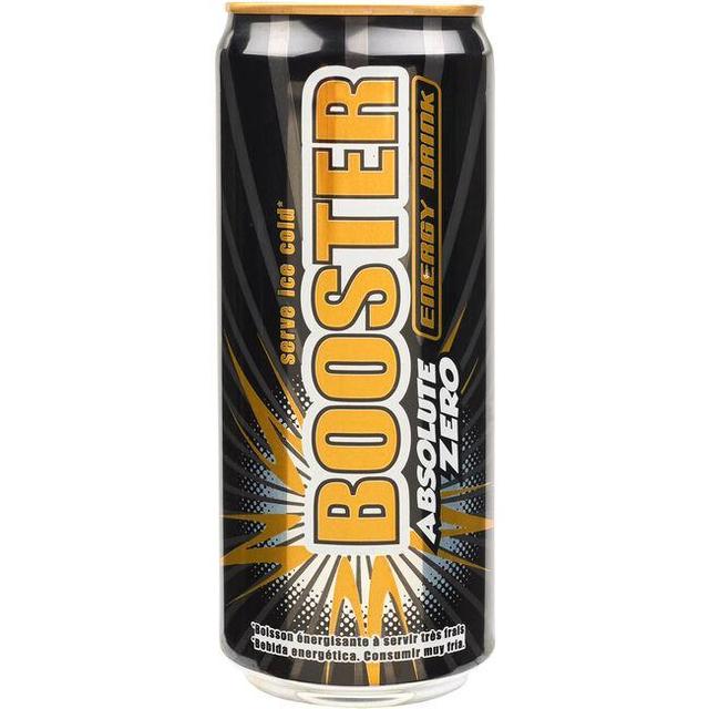 Bebida energética booster zero, lata 33 cl