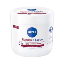 NIVEA Repara & cuida Crema corporal (cara, cuerpo y manos) hidratante, para pieles extra seca y ásperas 400 ml