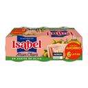 Atún claro en aceite de oliva Isabel pack de 6 latas de 52 g