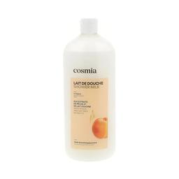 COSMIA Gel para baño o ducha (leche de ducha), con extractos de melocotón y leche de avena 750 ml