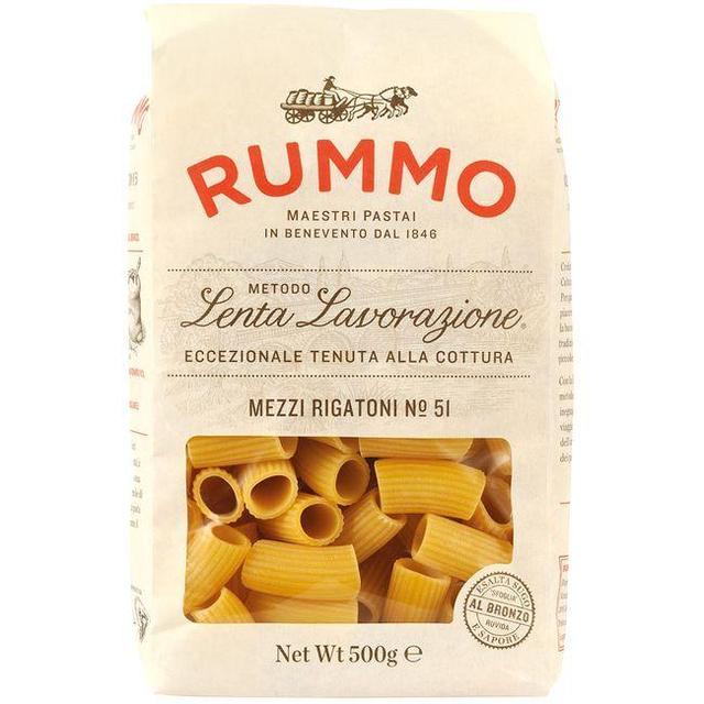 Mezzi rigatoni rummo, paquete 500 g