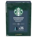 Café cápsulas espresso roast Starbucks compatible con Nespresso 36 ud