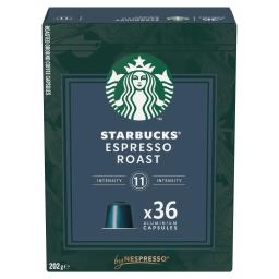 Café cápsulas espresso roast Starbucks compatible con Nespresso 36 ud
