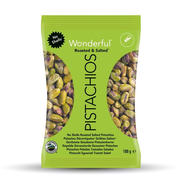 Pistachos pelados y tostados con sal Wonderful 100 g