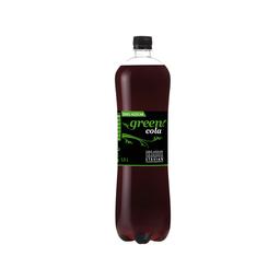 GREEN COLA Refresco de cola con extracto de stevia y cafeína natural, Zero azúcar botella 1,5 l