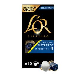 Café ristretto descafeinado en cápsulas L'Or Espresso compatible con Nespresso 10 unidades de 5,2 g