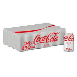 COCA COLA LIGHT Refresco de cola light pack 24 latas de 33 cl