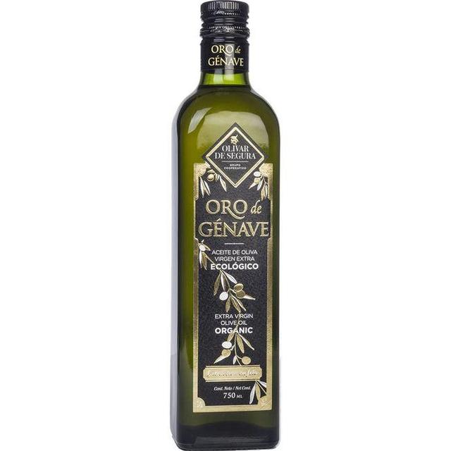 Aceite de oliva virgen extra ecol. oro de génabe, botella 75 cl