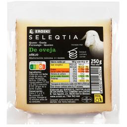 Queso de oveja eroski seleqtia, cuña 250 g