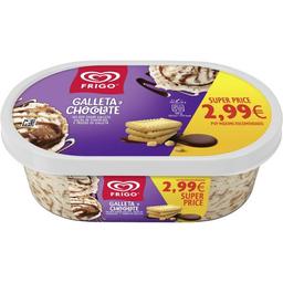 Helado sabor galleta y chocolate frigo, tarrina 1 litro