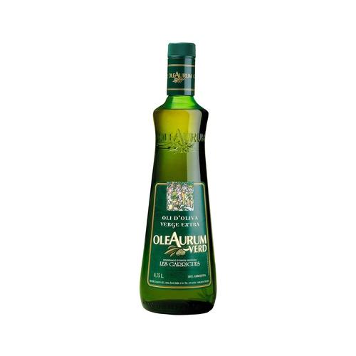 OLEAURUM Verde Aceite de oliva virgen extra D.O.P Les Garrigues botella 750 ml