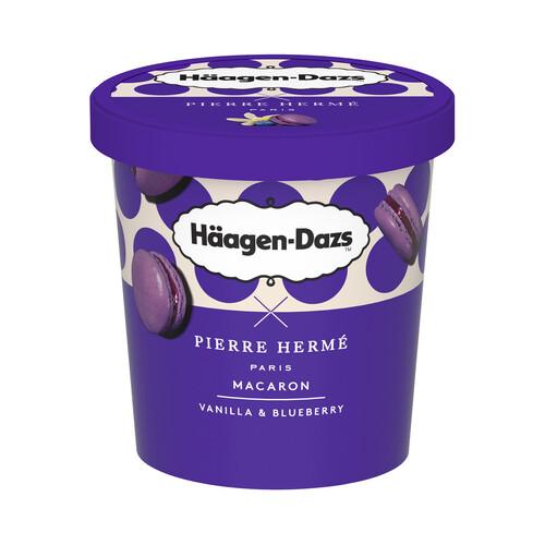 HÄAGEN-DAZS Pierre hermé Tarrina de helado de vainilla y arándanos con trocitos de macarons 420 ml