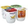 DANONE Yogur con sabor a plátano, elaborado con fermentos naturales 4 x 120 g