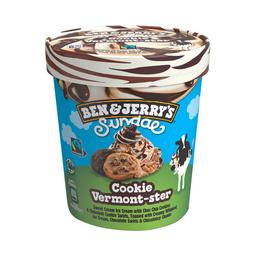BEN & JERRY'S Tarrina de helado de nata con galletas y trocitos de chocolate sundae 427 ml