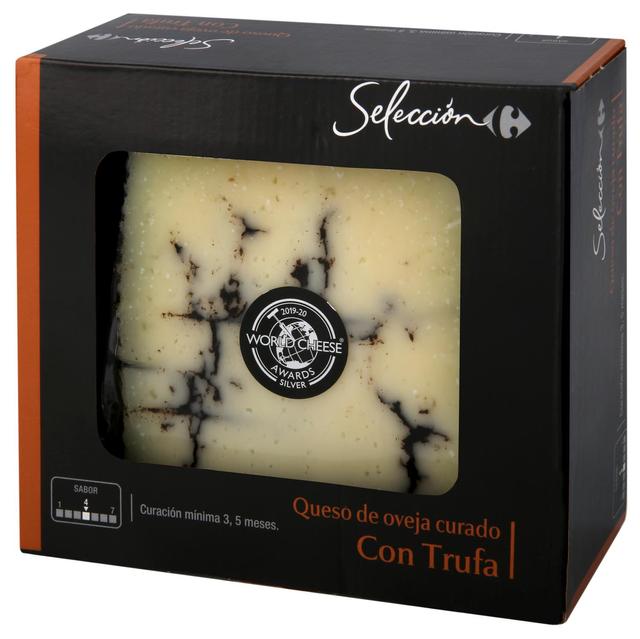 Queso de oveja curado con trufa Carrefour Selección cuña 200 g