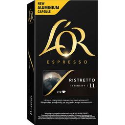 Café ristretto compatible nespresso l'or, caja 10 uds