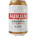 Cerveza aurum, lata 33 cl