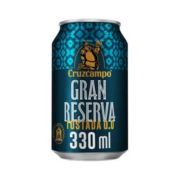 CRUZCAMPO Gran reserva Cerveza tostada sin alcohol (0.0) lata de 33 cl