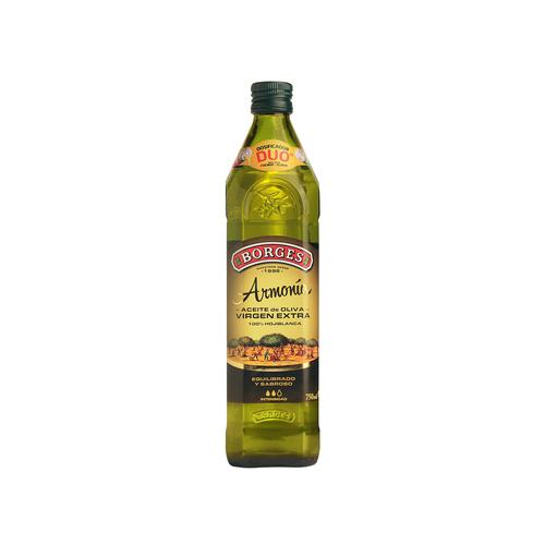 BORGES Aceite de oliva virgen extra hojiblanca botella de cristal de 750 ml