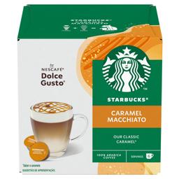 Cafe caramel macchiato en cápsulas Starbucks compatible con Nescafé Dolce Gusto 12 ud