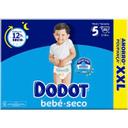 Pañal bebé seco box xxl talla 5 dodot, paquete 152 uds