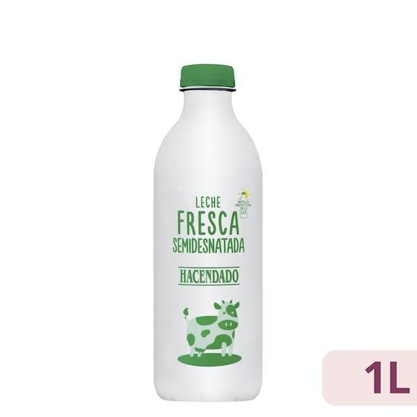 Leche semidesnatada fresca Hacendado