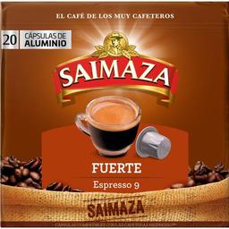 Café fuerte compatible nespresso saimaza, caja 20 uds