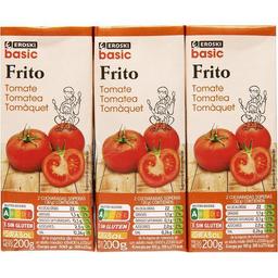 Tomate frito eroski basic, pack 3x200 g