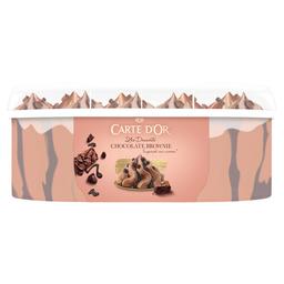CARTE D'OR Les desserts de frigo tarrina de helado de chocolate con trocitos de brownie y salsa de chocolate 825 ml