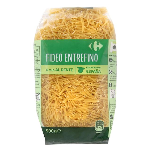 Fideo entrefino Carrefour 500 g