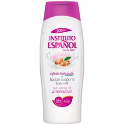Loción corporal de almendras instituto español, bote 500 ml