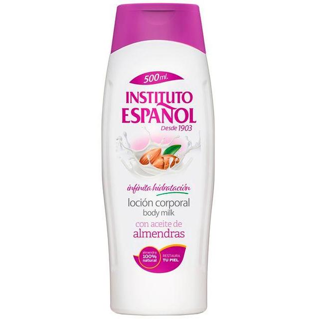 Loción corporal de almendras instituto español, bote 500 ml