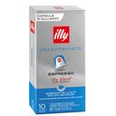 Café espresso descafeinado en cápsulas Illy compatible con Nespresso 10 ud