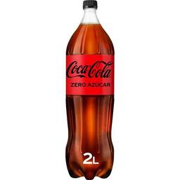 Refresco de cola coca cola zero, botella 2 litros