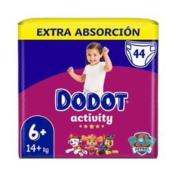 DODOT Activity Pañales talla 6+ (+14 kg) 44 uds