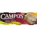 Atún claro en aceite de oliva virgen extra campos, pack 3x70 g
