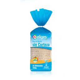 Pan de molde sin corteza IFA ELIGES 16 rebanadas 450 g