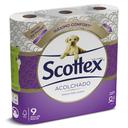 Papel higiénico acolchado 3 capas Scottex bolsa 9 unidades