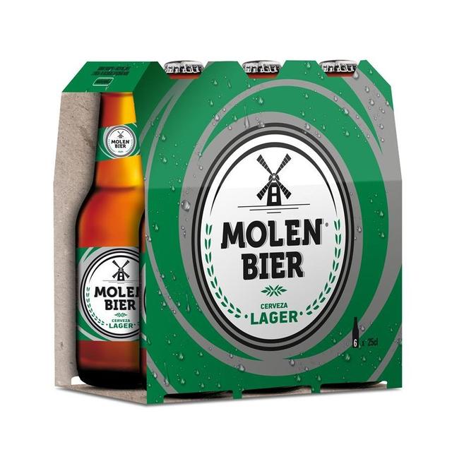 Cerveza rubia MOLEN BIER vidrio pack 6x25 cl