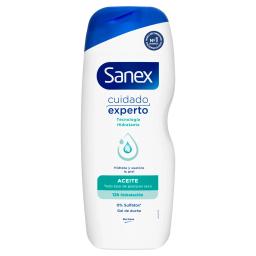 Gel de ducha dermo aceite hidratante para piel normal-seca Cuidado Experto Sanex 600 ml