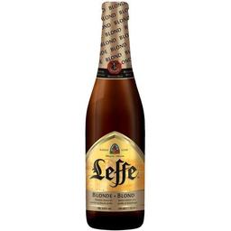 Cerveza belga rubia leffe, botellín 33 cl