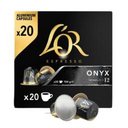 Café onyx en cápsulas L'Or Espresso compatible con Nespresso 20 unidades de 5,2 g