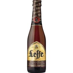 Cerveza belga negra leffe, botellín 33 cl