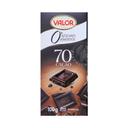VALOR Chocolate sin azúcar añadido negro 70 % 100 g
