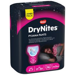 Pañal DRYNITES pyjama pants 4-7 años niña 16 unidades