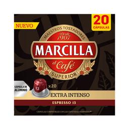 MARCILLA Café en cápsulas extraintenso I13, 20 uds