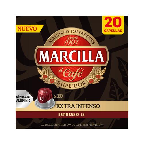 Café Extra Intenso en Cápsulas Marcilla 20 ud