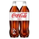 Coca Cola light pack 2 botellas 2 l