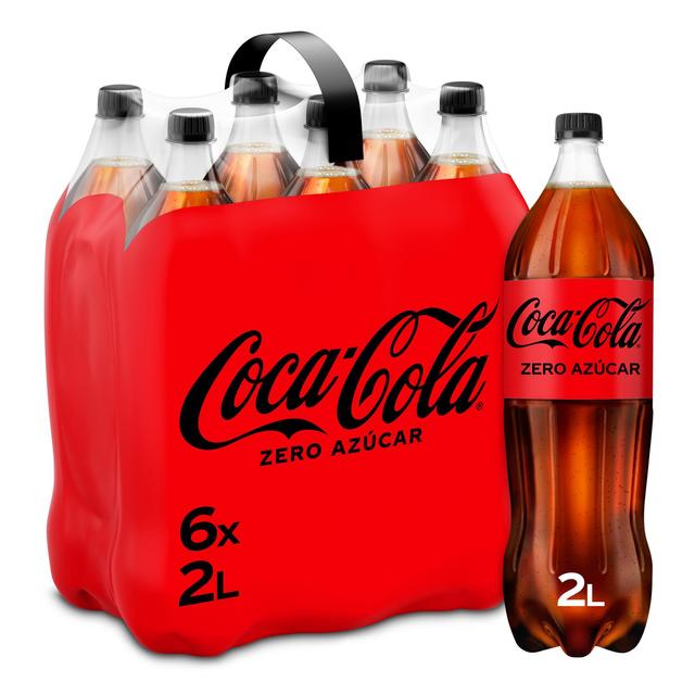 Coca Cola zero azúcar pack 6 botellas 2 l