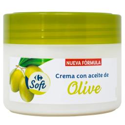 Crema corporal con aceite de oliva Carrefour Soft 250 ml